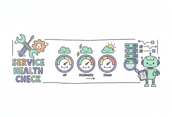doodle image showing service health check